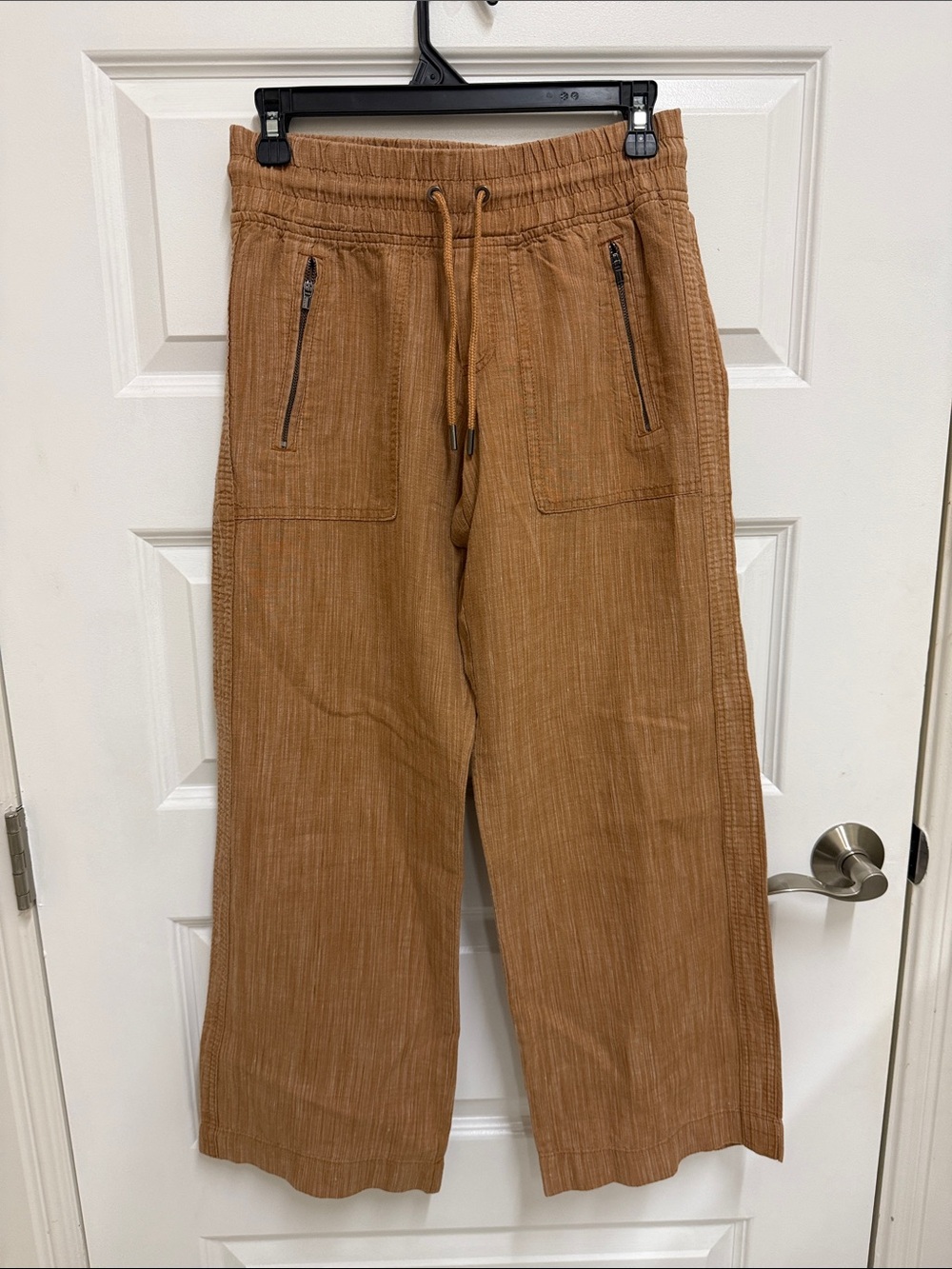 Women’s Casual Drawstring Wide-Leg Pants in Brown
